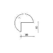 CP 22 P P - Stůl jednací pravý podél - buk - kov šedá