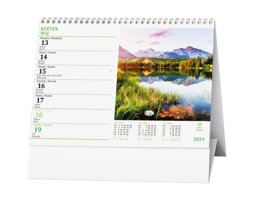 Kalendář stolní týdenní BSH7 Toulky přírodou 2024