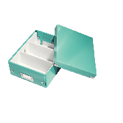 Malá organizační krabice Leitz Click & Store Ledově Modrá