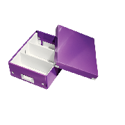 Malá organizační krabice Leitz Click & Store Purpurová