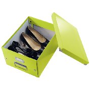 Střední univerzální krabice Leitz Click & Store Metalická zelená