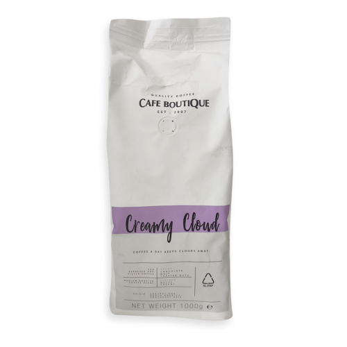 CAFE BOUTIQUE Creamy Cloud zrnková káva 1kg