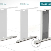 CP 901 L - Stůl spojovací levý - višeň - kov šedá