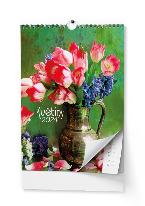 Kalendář nástěnný BNG7 Květiny 2024