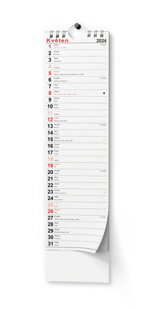 Kalendář vázankový BNB2 Pracovní 2024